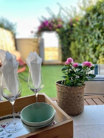 Beach Flat With Garden Castelldefels Ngoại thất bức ảnh
